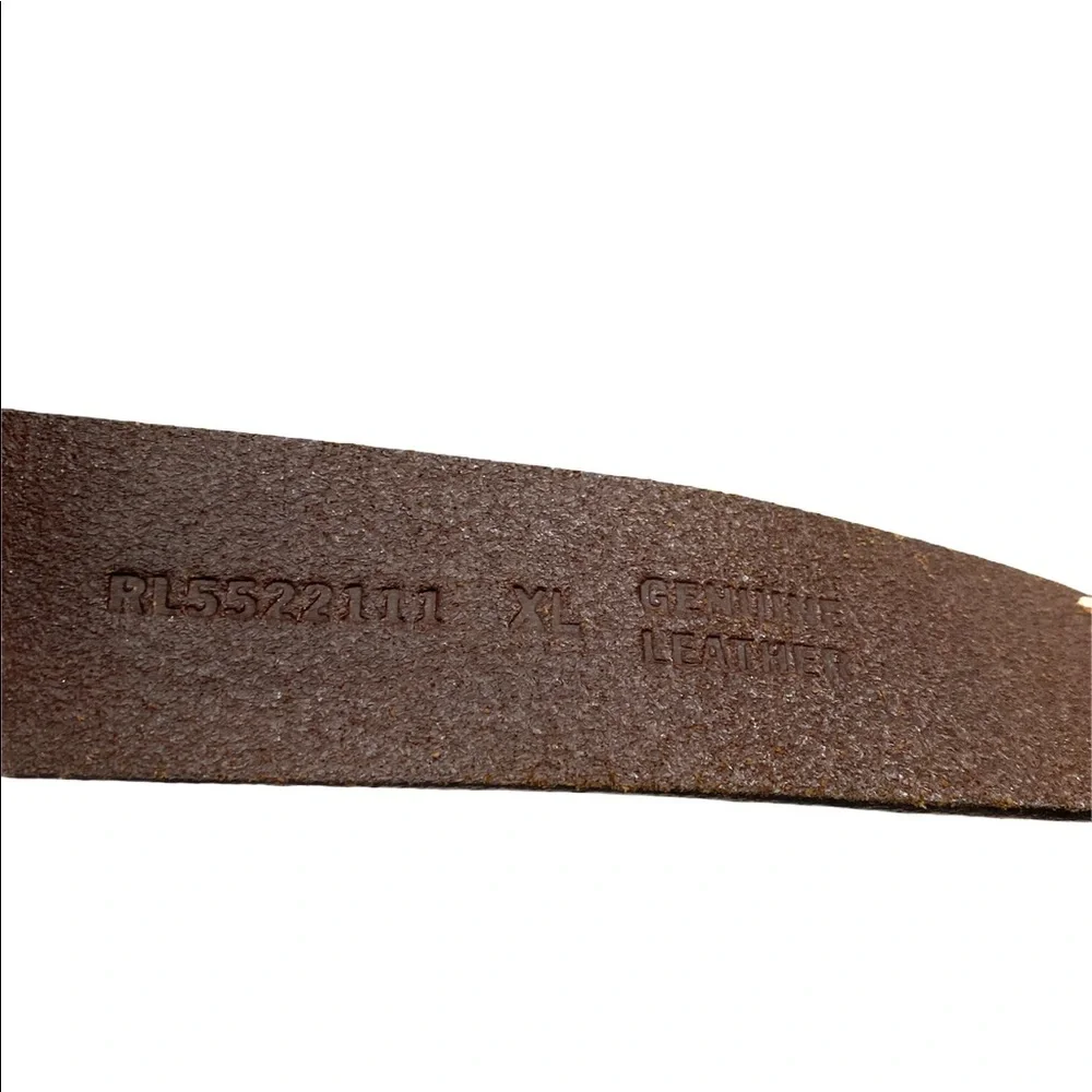 Men’s genuine leather belt size XL gold/yellow